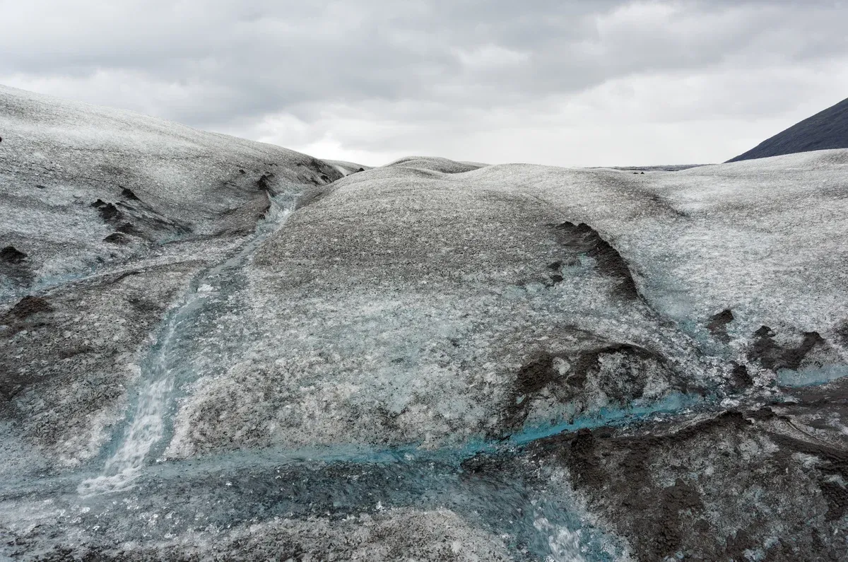 Breiðamerkurjökull glacier tongue near Jökulsárlón boat tour